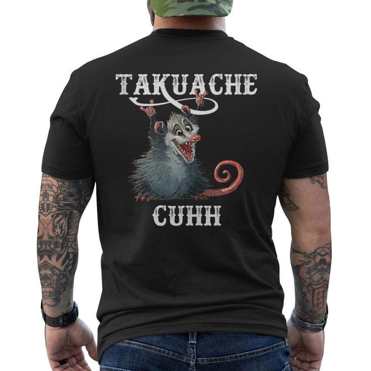 Takuache Cuhh Mexican Meme Opossum Animal Men's T-shirt Back Print