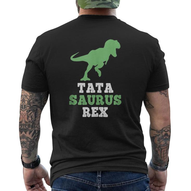 Tata-Saurus Rex Dinosaur Tatasaurus Father's Day Tank Top Mens Back Print T-shirt