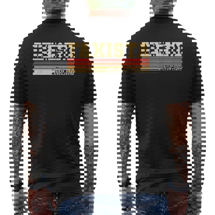 Taxista Edición Limitada Taxi Camiseta Hombre Estampado Espalda