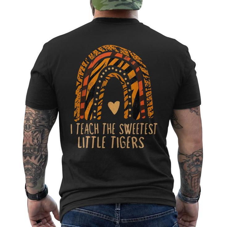 I Teach Sweetheart I Teach The Sweetest Little Tigers Men's T-shirt Back Print