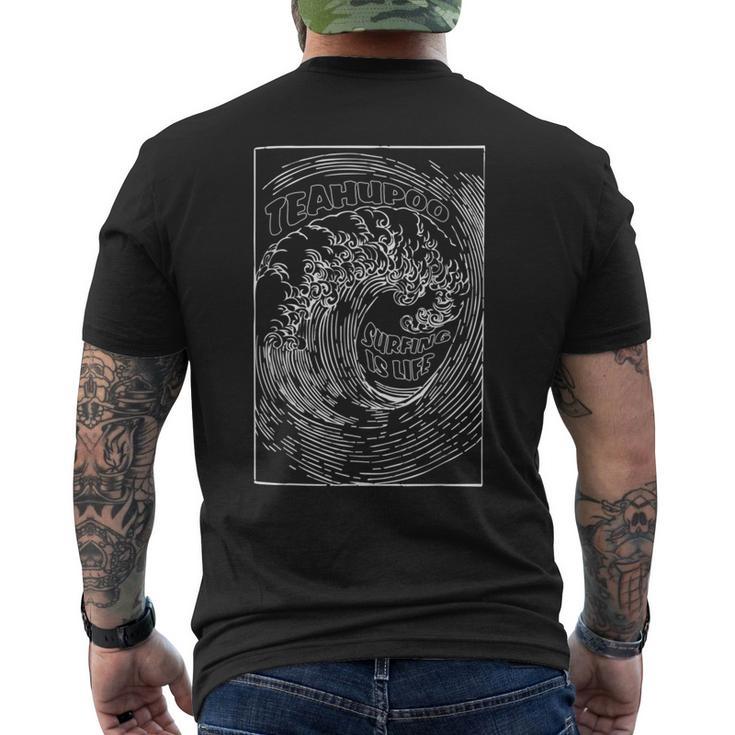 Débardeur Surf Tahiti - Motif Palmiers Et Vagues - Cadeau Plage, Vacances, Polynésie - Unisexe