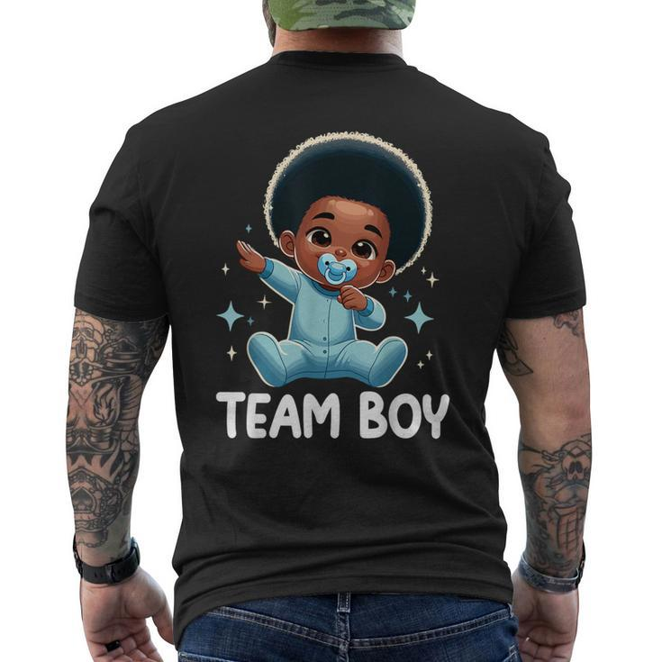 Team Boy Baby Announcement Gender Reveal Party Men's T-shirt Back Print