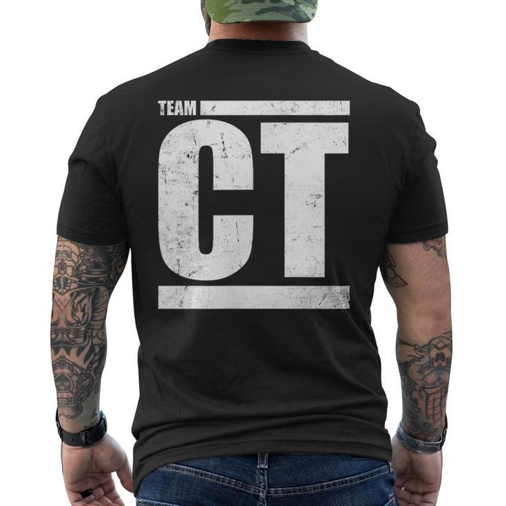 Team Ct Challenge Distressed Men's T-shirt Back Print