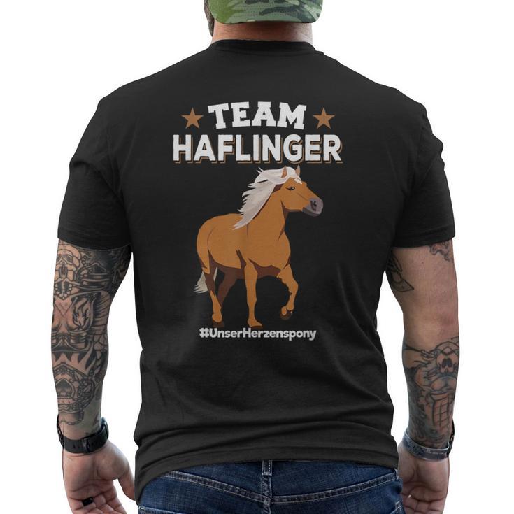 Team Haflinger Unserherzenspony Haflinger Pony T-Shirt mit Rückendruck