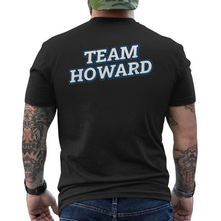 Team Howard Relatives Last Name Family Matching Men's T-shirt Back Print