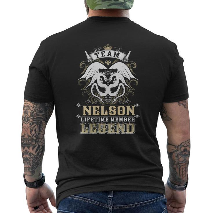 Team Nelson Lifetime Member Legend -Nelson T Shirt Nelson Hoodie Nelson Family Nelson Tee Nelson Name Nelson Lifestyle Nelson Shirt Nelson Names Mens Back Print T-shirt