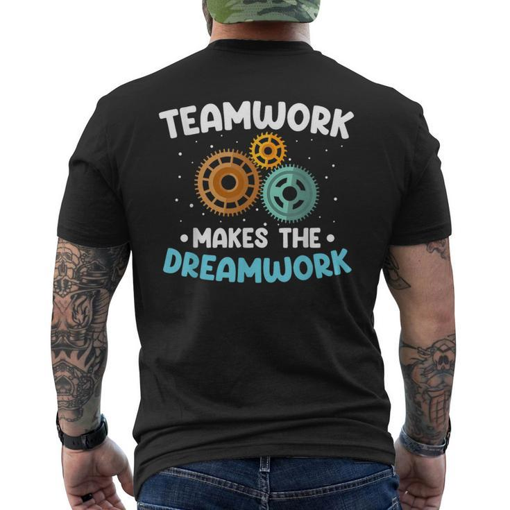 Team Work Makes The Dream Work Teamwork Men's T-shirt Back Print