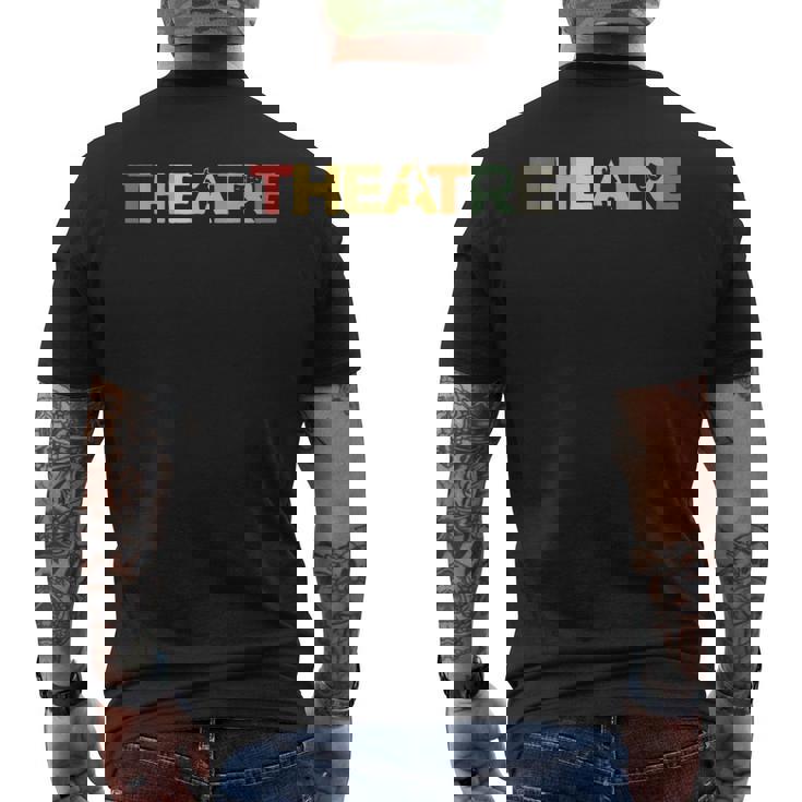 Teatro Obra Retro -Intage Actores Actriz Drama Teatro Camiseta Hombre Estampado Espalda