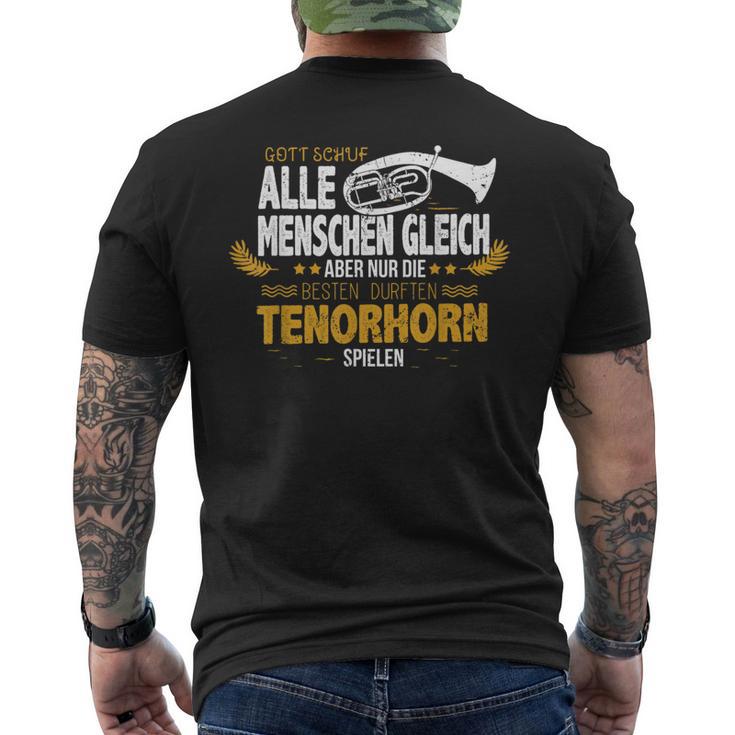 Tenor Horn For Tenor Horns Tenor Horn T-Shirt mit Rückendruck