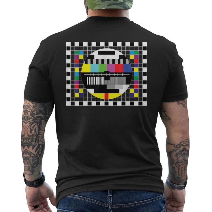 Test Pattern Radio Tv Men's T-shirt Back Print