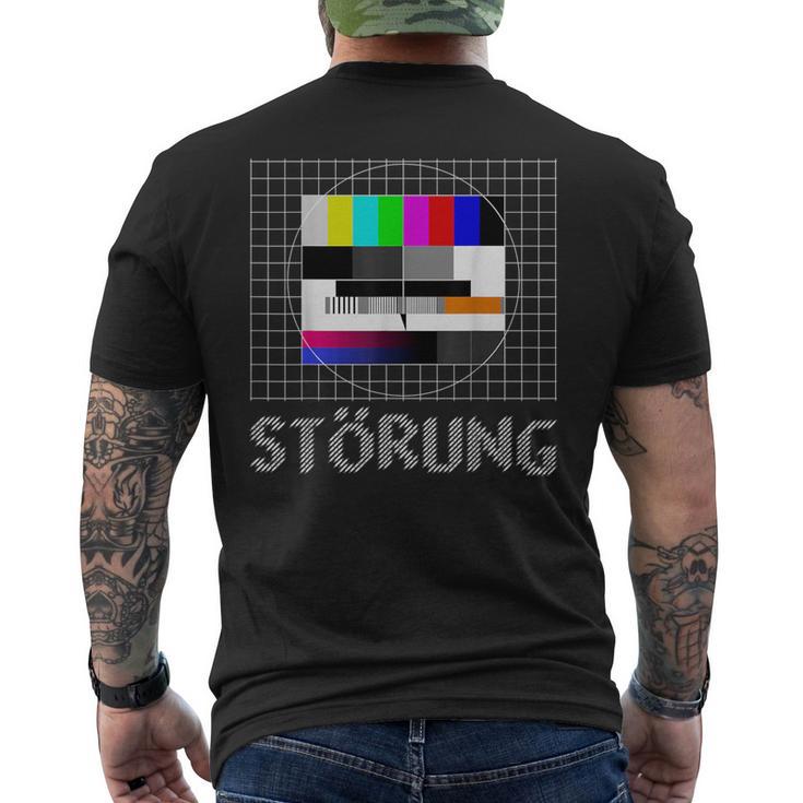 Testbild Störung Vintage Retro T-Shirt mit Rückendruck