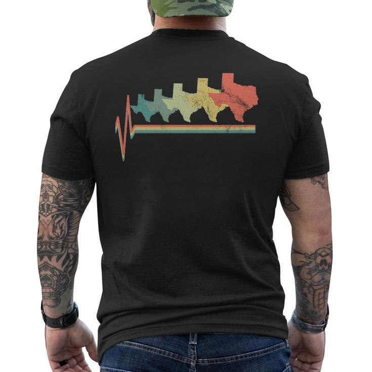 Texas Heartbeat Men's T-shirt Back Print