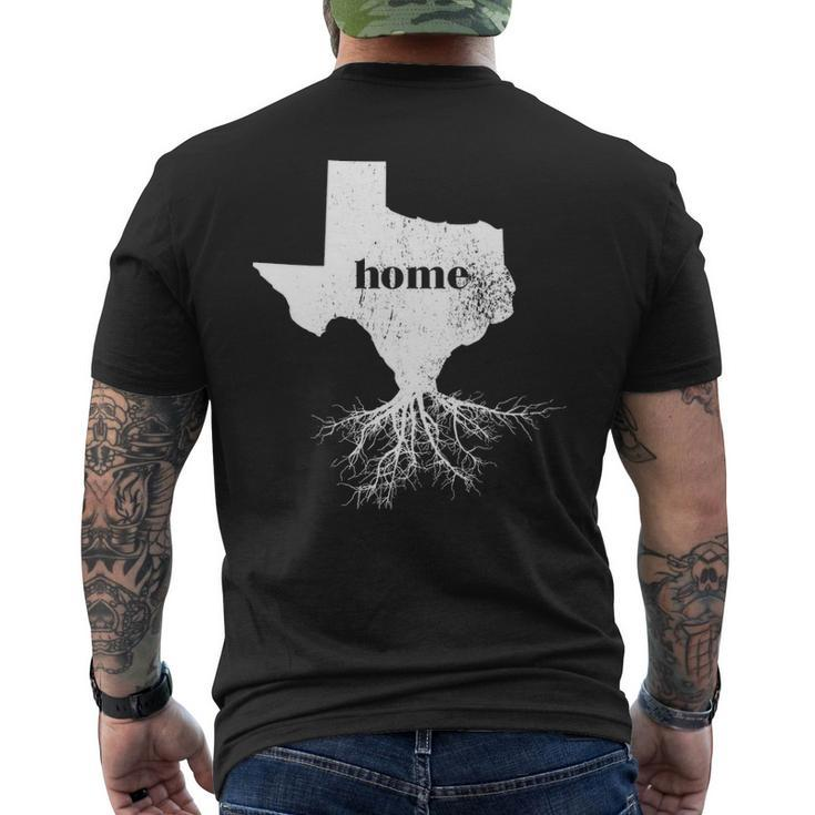 Texas Men Women Home State Pride Roots Love Men's T-shirt Back Print