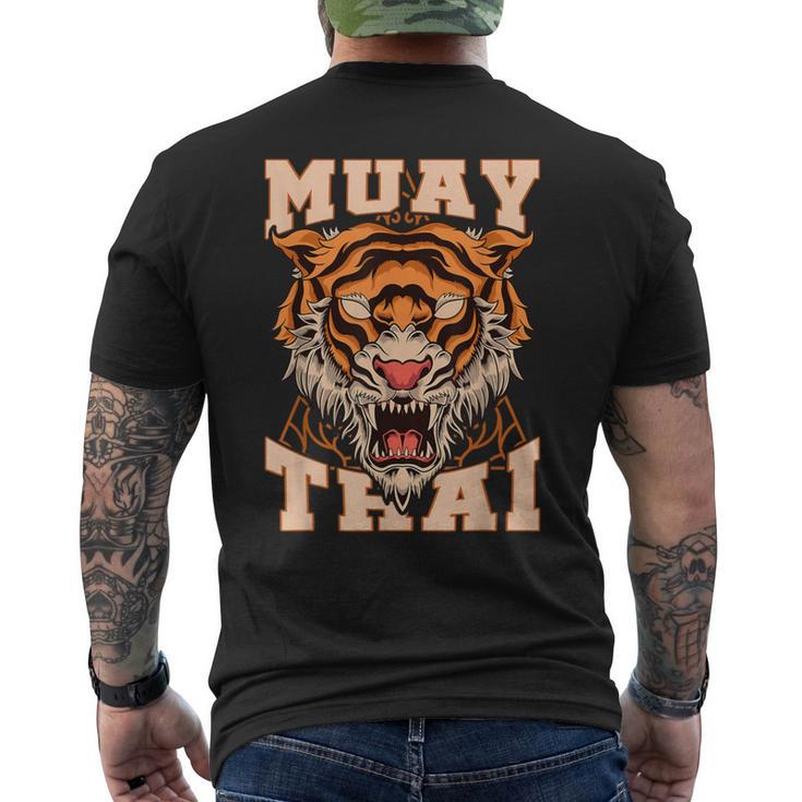 Thai Boxer Tiger Muay Thai T-Shirt mit Rückendruck