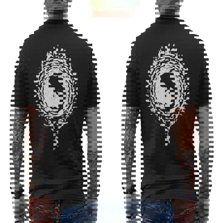 Tiburón Ballena Tatuaje Polinesio Camiseta Hombre Estampado Espalda
