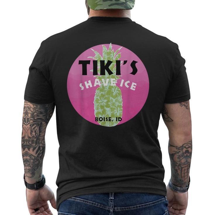 Tiki's Snow Cone Shave Ice Pineapple Summer Men's T-shirt Back Print