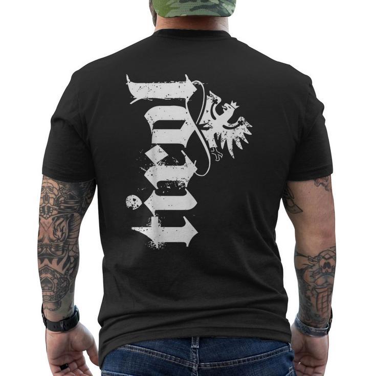 Tirol With Cool Lettering And Tyrolean Eagle T-Shirt mit Rückendruck