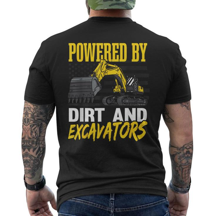 Toddler Construction Vehicle Excavator Men's T-shirt Back Print
