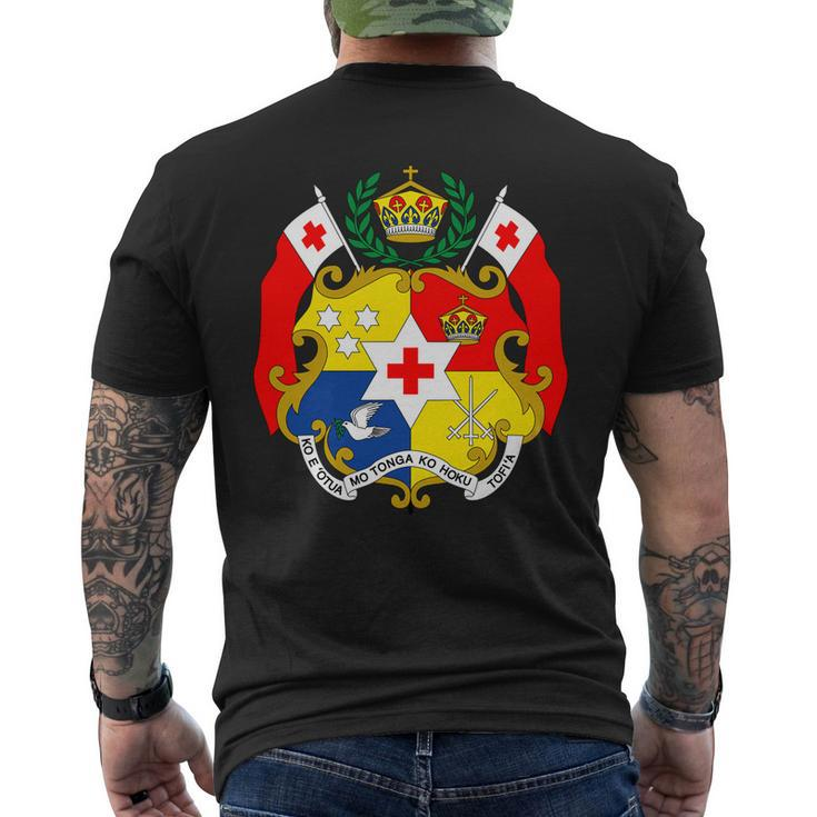 Tonga Coat Of Arms T Shirt National Tongan Emblem Tee Mens Back Print T-shirt