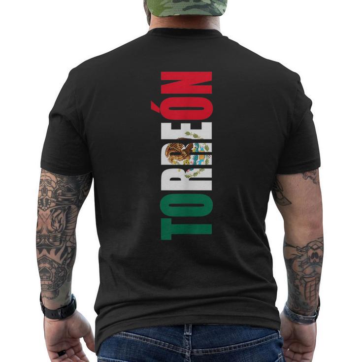 Torreon Coahuila Mexico Mexican Flag Men's T-shirt Back Print