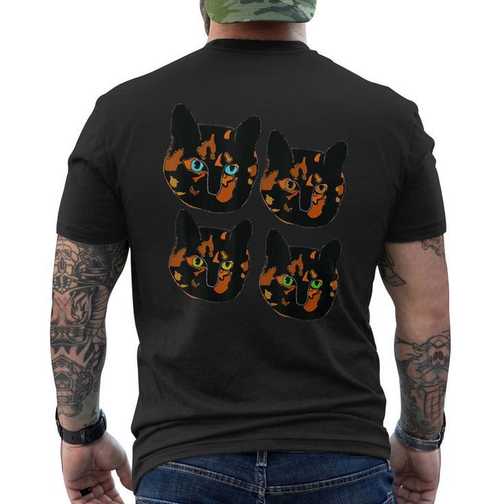 Tortitude Feisty Tortie Tortoiseshell Cat Lover Men's T-shirt Back Print