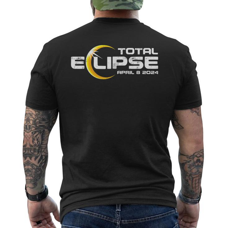 Total Eclipse April 8 2024 Men's T-shirt Back Print