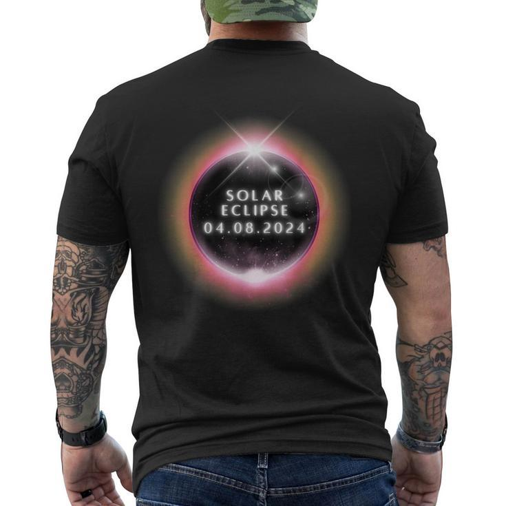 Total Solar Eclipse 2024 Solar Eclipse 08 April 2024 Men's T-shirt Back Print