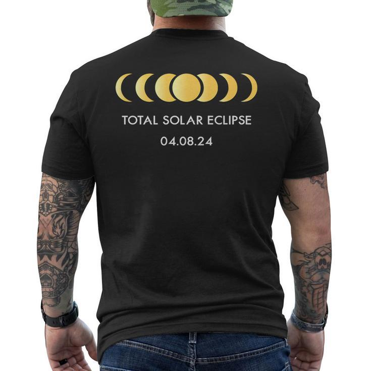 Total Solar Eclipse 2024 America Totality 040824 Men's T-shirt Back Print