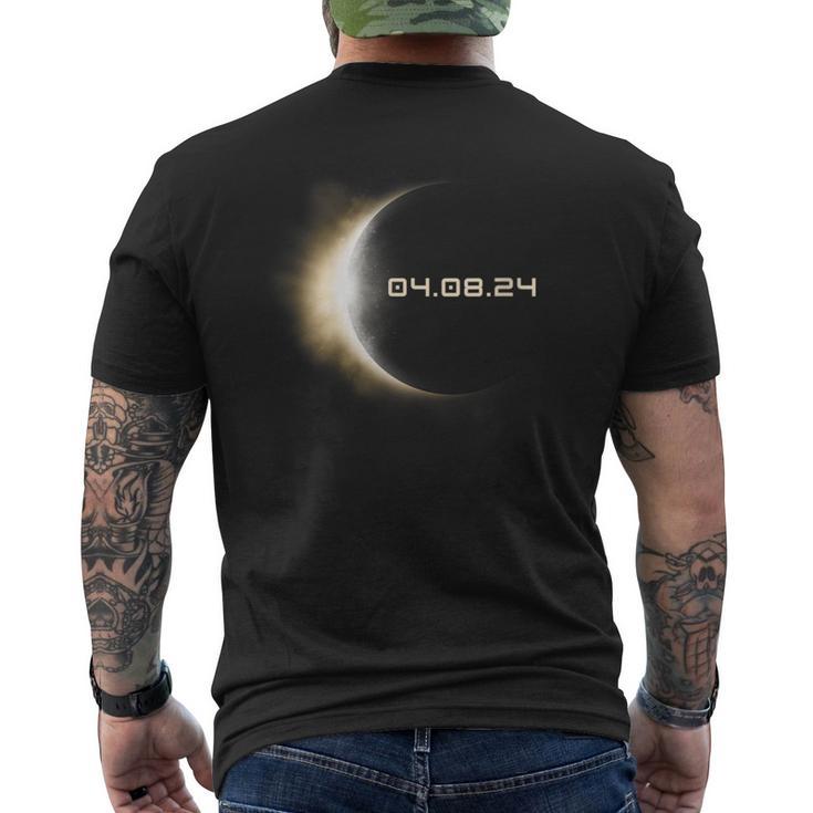 Total Solar Eclipse 2024 America Totality Eclipse 040824 Men's T-shirt Back Print