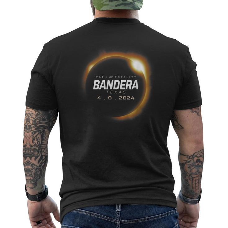 Total Solar Eclipse 2024 Bandera Texas April 8 2024 Men's T-shirt Back Print