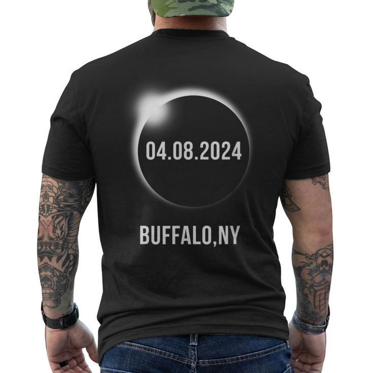 Total Solar Eclipse 2024 Buffalo Ny Men's T-shirt Back Print