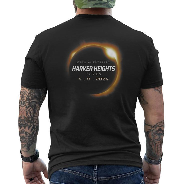Total Solar Eclipse 2024 Harker Heights Texas April 8 2024 Men's T-shirt Back Print