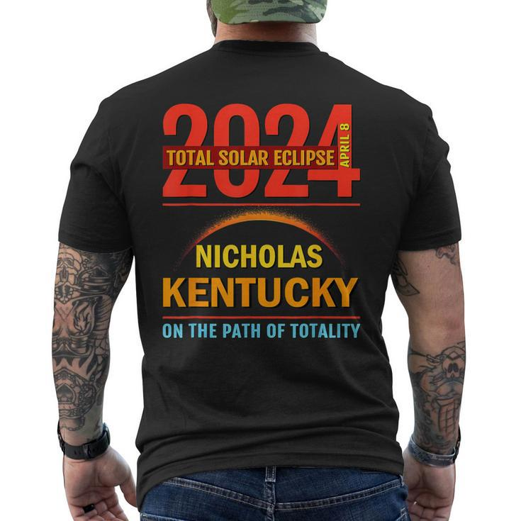 Total Solar Eclipse 2024 Nicholas Kentucky April 8 2024 Men's T-shirt Back Print