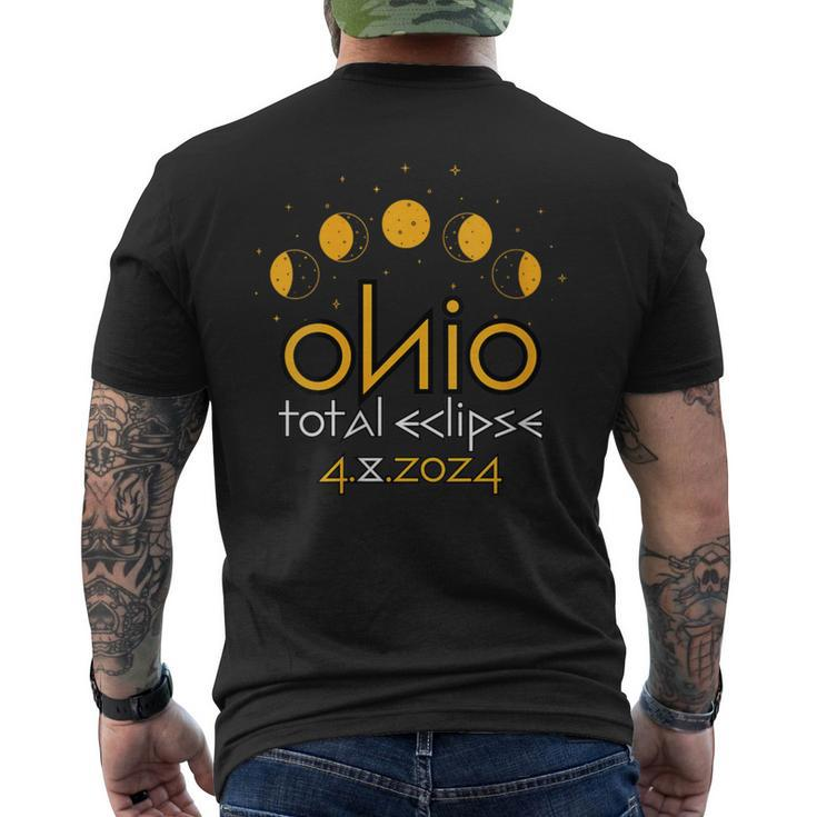 Total Solar Eclipse 2024 Ohio America Totality 04 08 24 Lima Men's T-shirt Back Print