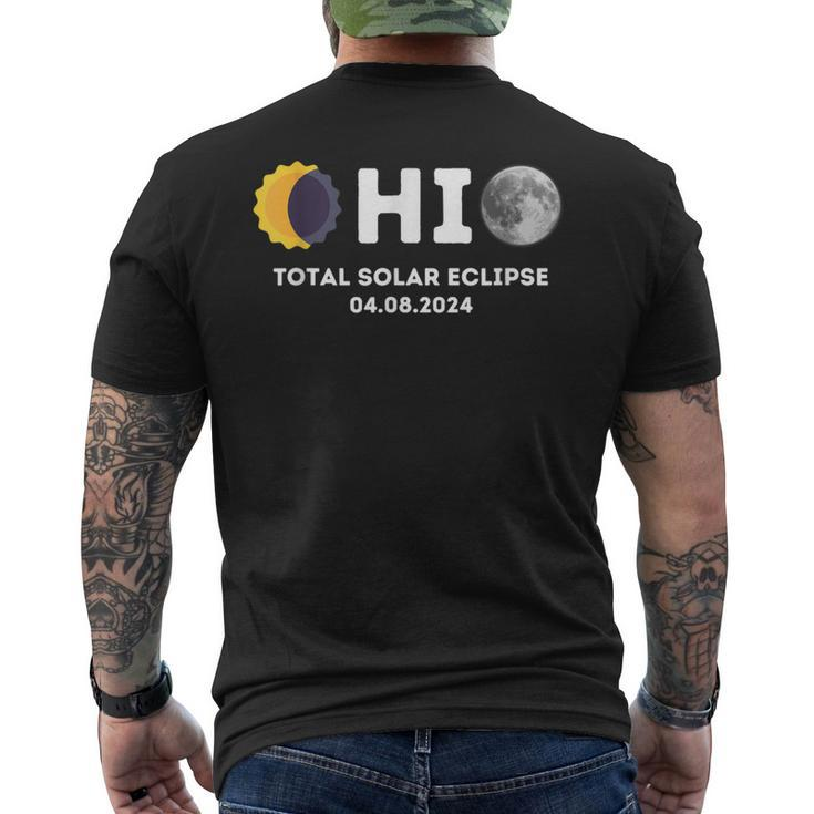 Total Solar Eclipse 2024 Ohio Total Solar Eclipse Ohio Men's T-shirt Back Print
