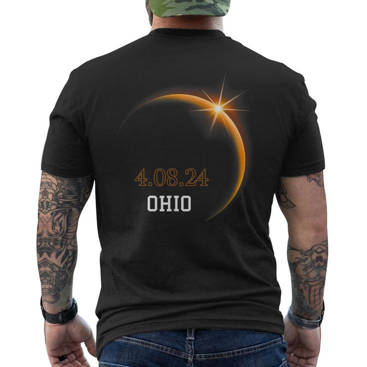 Total Solar Eclipse 2024 Ohio Totality Spring 40824 Men's T-shirt Back Print