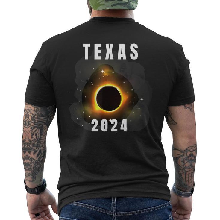 Total Solar Eclipse 2024 Texas Eclipse 2024 Men's T-shirt Back Print