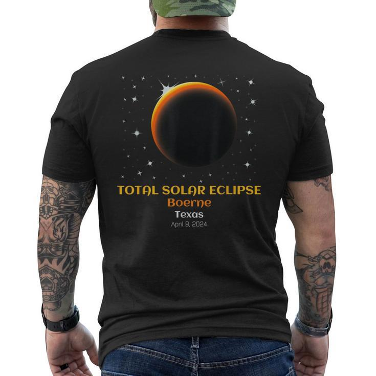 Total Solar Eclipse Of April 8 2024 In Boerne Texas Tx Men's T-shirt Back Print