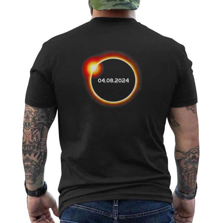 Total Solar Eclipse April 8 2024 Totality Men's T-shirt Back Print