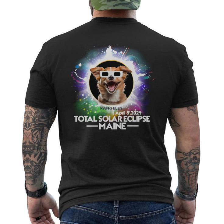 Total Solar Eclipse Rangeley Maine 2024 Astronomy Dog Men's T