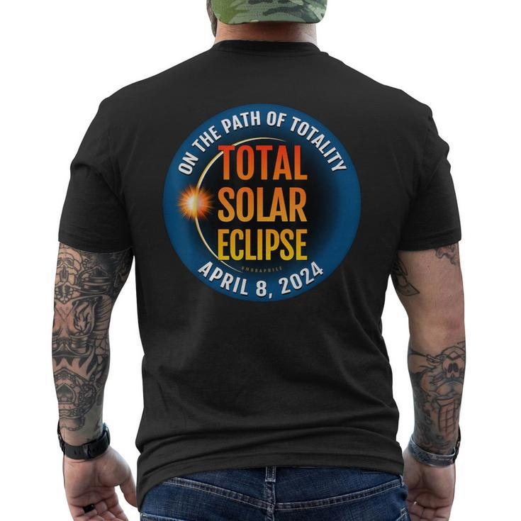 Total Solar Eclipse Totality April 8 2024 12 Men's T-shirt Back Print
