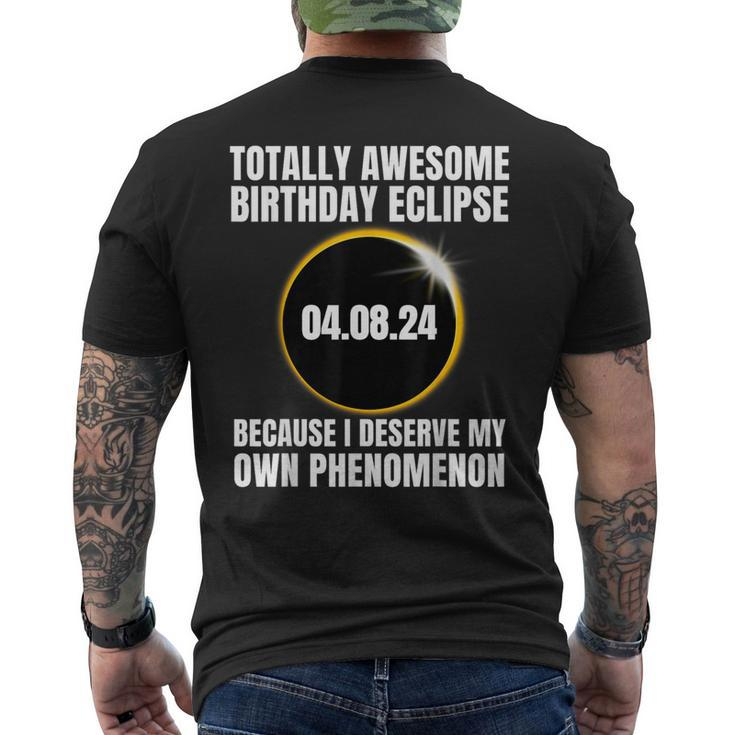 Totality Awesome Birthday Eclipse Total Solar Eclipse Men's T-shirt Back Print