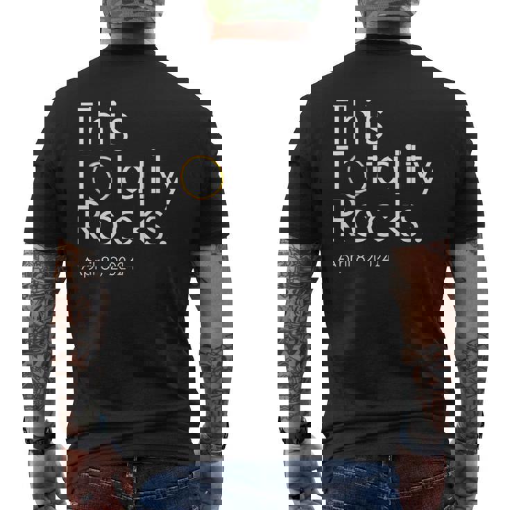 This Totality Rocks Total Solar Eclipse 2024 Men's T-shirt Back Print