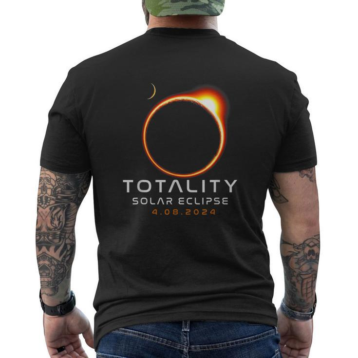 Totality Solar Eclipse 40824 Total Solar Eclipse 2024 Men's T-shirt Back Print