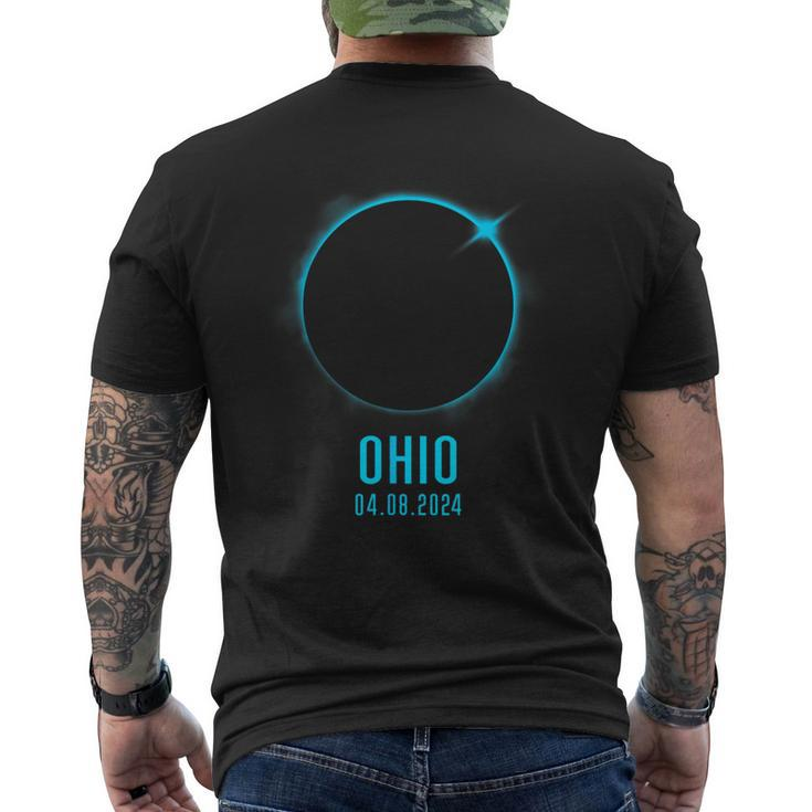 Totality Spring 40824 Total Solar Eclipse 2024 Ohio Men's T-shirt Back Print