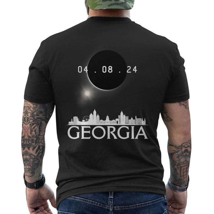 Totality Total Solar Eclipse 40824 Georgia Eclipse 2024 Men's T-shirt Back Print