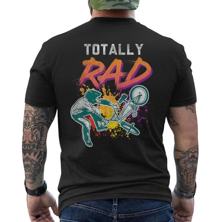 Totally Rad 80S Bmx Bike Vintage Racing Biking Cycling Men's T-shirt Back Print