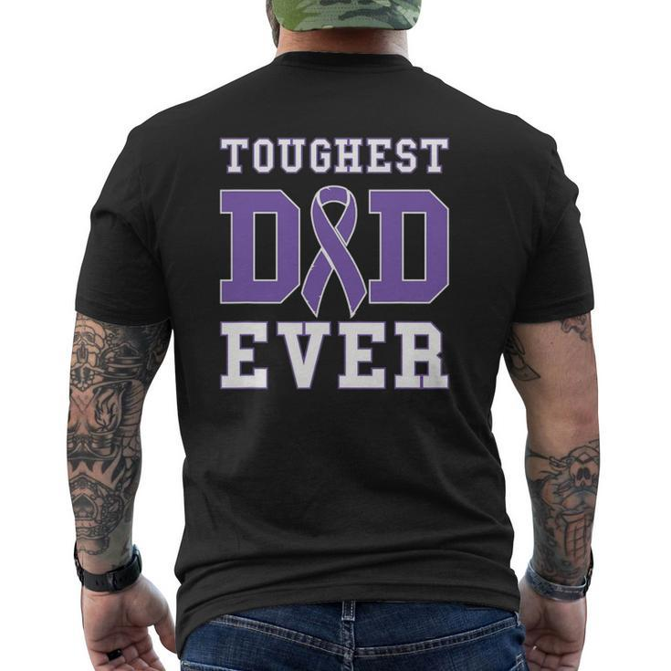 Toughest Dad Ever Hodgkin Lymphoma Father's Day Mens Back Print T-shirt