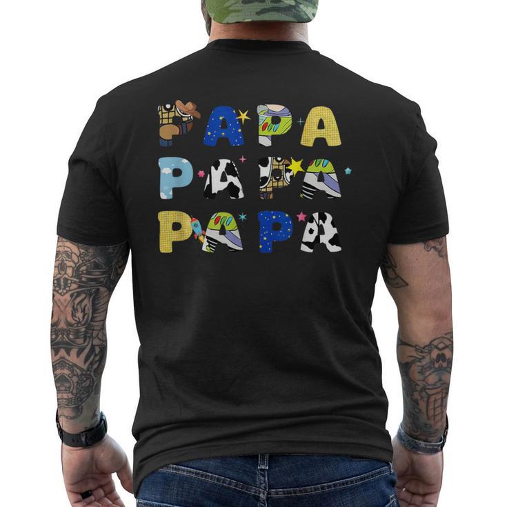 Toy Story Papa Boy Dad Father's Day For Mens Men's T-shirt Back Print