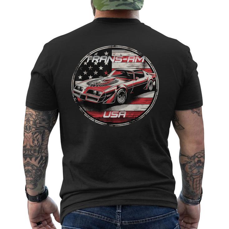 Trans Am Muscle Car American Muscle Trans Am Nation Usa Flag Men's T ...